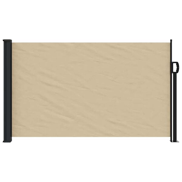 vidaXL Seitenmarkise Ausziehbar Beige 117x300 cm