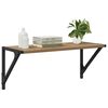 vidaXL Wandregale 2 pcs Artisan-Eiche 60 x 25 x 25,5 cm Holzwerkstoff