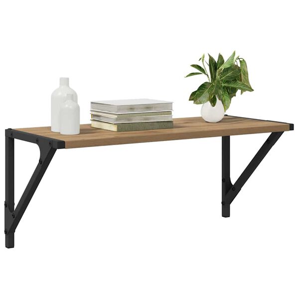 vidaXL Wandregale 2 pcs Artisan-Eiche 60 x 25 x 25,5 cm Holzwerkstoff