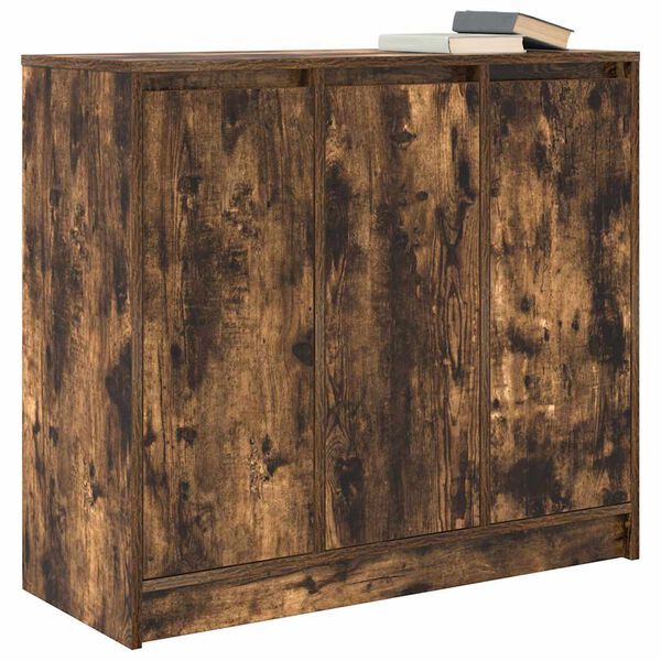 vidaXL Sideboard Räuchereiche 85x34x76 cm Holzwerkstoff