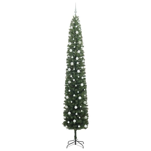 vidaXL K&uuml;nstlicher Weihnachtsbaum mit 300 LEDs mit St&auml;nder Gr&uuml;n 270 cm