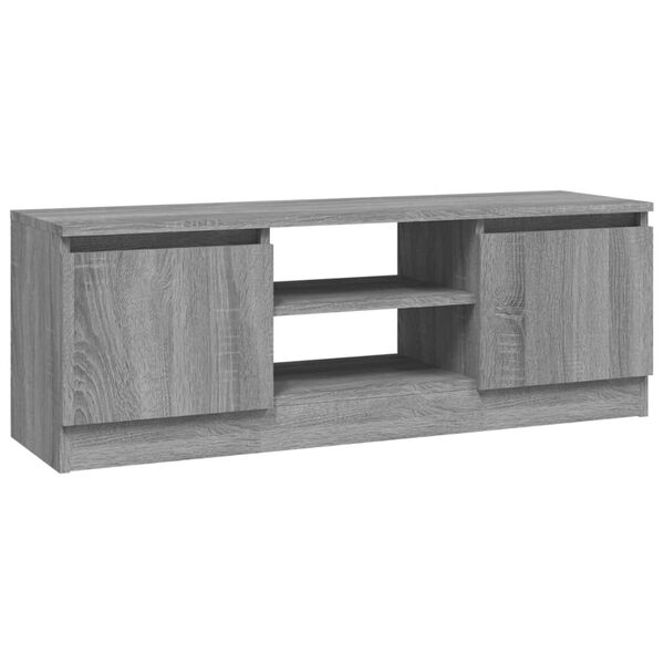 vidaXL TV-Schrank mit Tür Grau Sonoma 102x30x36 cm