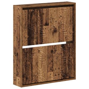 vidaXL Wandmontierter Schuhschrank DELFT 71 x 17 x 86 cm Holzwerkstoff