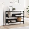 vidaXL Konsolentisch Schwarz 100x32x75 cm Holzwerkstoff
