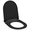 vidaXL Toilettensitz mit Absenkautomatik und Quick-Release Schwarz