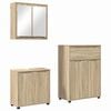 vidaXL Badezimmerm&ouml;bel-Set 3 stk. Sonoma-Eiche 72,5 x 36,5 x 100 cm