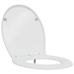 vidaXL Toilettensitz Wei&szlig; 47 x 37 x 4 cm Duroplast