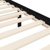 vidaXL Massivholzbett mit Kopfteil Schwarz 200x200 cm