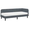 vidaXL Eckbettgestell Dunkelgrau 80 x 200 cm Samt