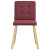 vidaXL Esszimmerstühle 2 Stk. Weinrot Stoff