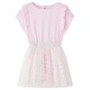 Kinderkleid mit R&uuml;schen Hellrosa 104