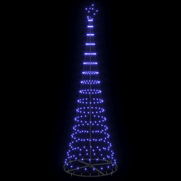 vidaXL LED-Weihnachtsbaum mit 355 LEDs Blau 184,5 cm Metall