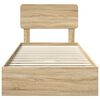 vidaXL Aufbewahrungsbett Sonoma-Eiche 90 x 200 cm Holzwerkstoff