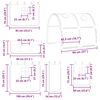 vidaXL Etagenbett mit Rutsche und Gardinen Rosa 90x200 cm
