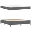 vidaXL Boxspringbett Dunkelgrau 180 x 200 cm Stoff