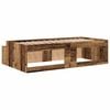 vidaXL Bett mit Stauraum Altholz 75 x 190 cm Holzwerkstoff