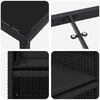 vidaXL Garten Essgruppe mit Kissen 9 pcs Schwarz Poly-Rattan