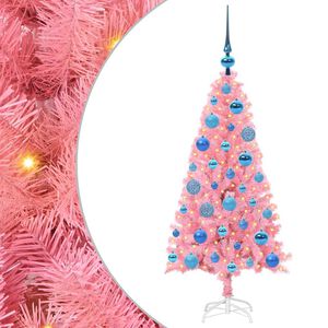 vidaXL Weihnachtsbaum Rosa 120 cm PVC