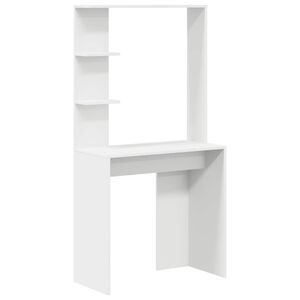 vidaXL Schreibtisch Wei&szlig; Holzwerkstoff 78,5 x 37 x 154,5 cm