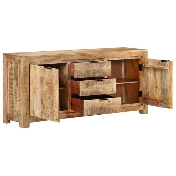 vidaXL Sideboard 175x40x75 cm Raues Mangoholz