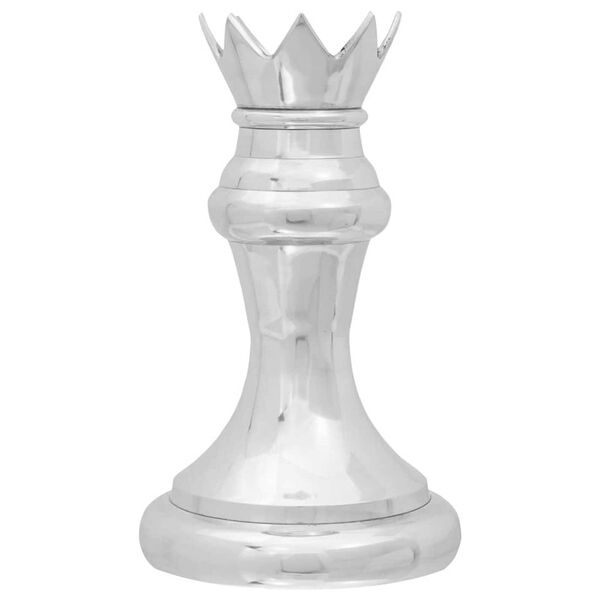 vidaXL Skulpturen Silber Aluminium