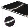 vidaXL Markise Manuell Einziehbar mit LED 3,5x2,5 m Anthrazit