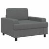 vidaXL Sessel Dunkelgrau Stoff