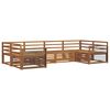vidaXL Outdoor-Sofagarnitur 6 Stk. Natur Massivholz Akazie