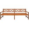 vidaXL Gartenbank mit Auflagen 240 cm Massivholz Akazie
