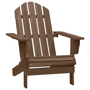 vidaXL Gartenstuhl Holz Braun