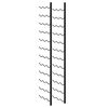vidaXL Wand-Weinregal f&uuml;r 36 Flaschen Schwarz Eisen