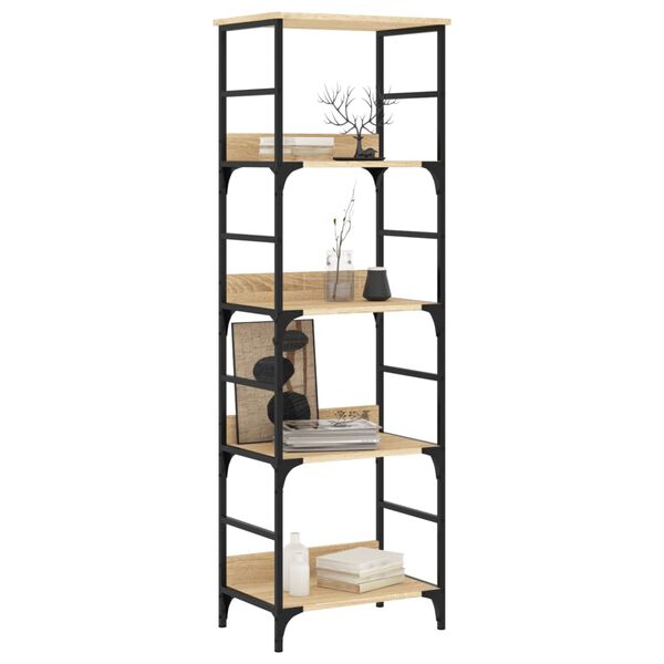vidaXL Bücherregal Sonoma-Eiche 50x33x153 cm Holzwerkstoff