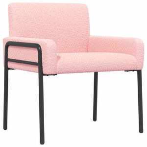 vidaXL Akzentstuhl Rosa Boucl&eacute;