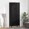 vidaXL Highboard Schwarz Eichen-Optik 69,5 x 34 x 180 cm Holzwerkstoff