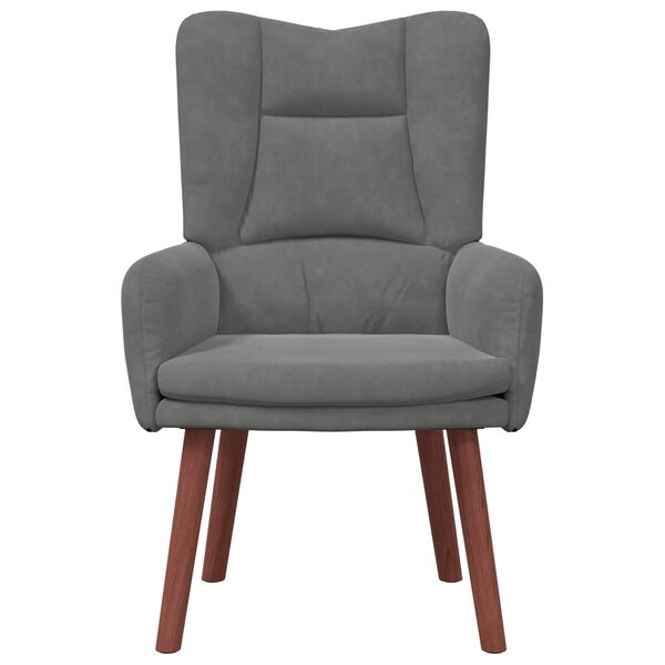 vidaXL Sessel Dunkelgrau 63 x 67 x 94 cm Samt
