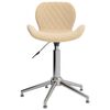 vidaXL Esszimmerst&uuml;hle 2 Stk. Drehbar Creme Samt