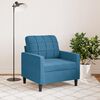 vidaXL Sessel Blau 60 cm Samt
