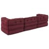 vidaXL Modulares Sofa 3 pcs Kastanienbraun Stoff
