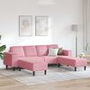 vidaXL Wohnzimmer Couch 3 pcs Rosa