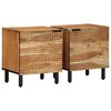 vidaXL Nachttische 2 Stk. 40x33x46 cm Massivholz Akazie
