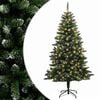 vidaXL K&uuml;nstlicher klappbarer Weihnachtsbaum 150 cm 150 LEDs