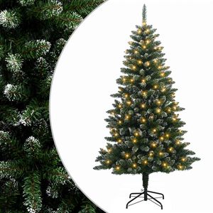 vidaXL K&uuml;nstlicher klappbarer Weihnachtsbaum 150 cm 150 LEDs
