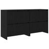 vidaXL Sideboards 2 pcs Schwarz Eichen-Optik 70 x 41 x 75 cm