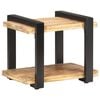 vidaXL Nachttisch 50x40x40 cm Raues Mangoholz