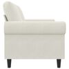 vidaXL 2-Sitzer-Sofa Creme 140 cm Samt