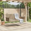 vidaXL H&auml;ngebank Beige 119x56x48 cm Poly Rattan