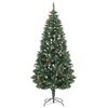vidaXL Weihnachtsbaum Gefrostet mit Beleuchtung & Zapfen 180 cm