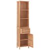 vidaXL Badschrank 42x29x182 cm Massivholz Nussbaum