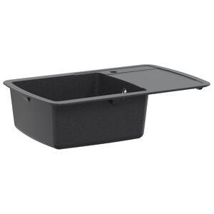 vidaXL K&uuml;chensp&uuml;le Einbecken Granit 78 x 50 x 31 cm Graphit