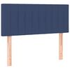 vidaXL LED Kopfteil Blau 80x5x78/88 cm Stoff